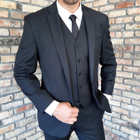 Charles Tyrwhitt Other - Charles Tyrwhitt 3-Piece Suit Wool Pinstriped